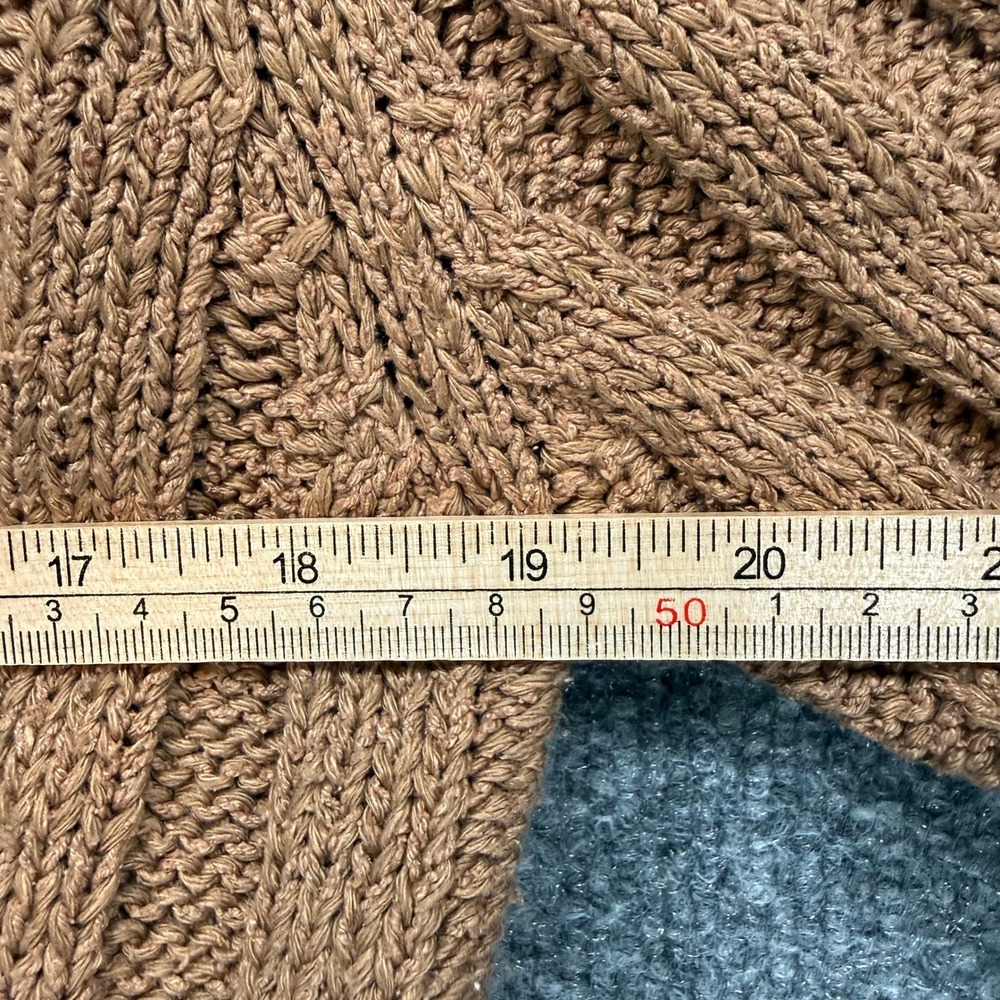 J.Jill Cardigan Sweater Womens Medium Chunky Knit Boho Earthy Cottage Core Silk - Picture 5 of 7